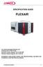 SPECIFICATION GUIDE FLEXAIR. Possibility to add auxiliary heaters: Gas, Electrical Heater, Hot Water Coil Possibility to add Heat Recovery Module