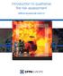 Introduction to qualitative fire risk assessment. CFPA-E Guideline No 4:2010 F