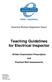 Teaching Guidelines for Electrical Inspector Written Examination Prescription and Practical Skill Assessments