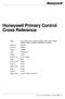 Honeywell Primary Control Cross Reference