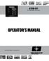 OTCW-FX1 For Chilled Water A/C Systems OPERATOR S MANUAL. Technicold Marine Systems