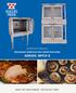 OPERATION MANUAL RESTAURANT SERIES ELECTRIC CONVECTION OVENS SERIES: BPCV-E BUILT BY CRAFTSMEN. TESTED BY TIME.