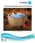 Rotationally-Molded Spa Owner s Manual