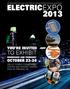 ELECTRICEXPO 2013 TO EXHIBIT WEDNESDAY AND THURSDAY YOU RE INVITED OCTOBER VALLEY FORGE CONVENTION CENTER AND RESORT CASINO KING OF PRUSSIA, PA
