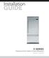 Installation GUIDE 5 SERIES. Professional Built-In Bottom-Freezer Refrigerator VCBB5363E / CVCBB5363E