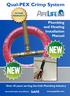 NEW NEW. Qual-PEX Crimp System. Plumbing and Heating Installation Manual SAFE. Over 45 ye ars serving the Irish Plumbing Industry.
