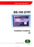 BS-100 DYFI. Installation handbook.  Protecting environment, life and property... P-BS100/DCE