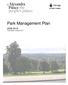 Park Management Plan This version: January 2011
