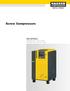 Screw Compressors SM SERIES. Capacities from: 16 to 54 cfm Pressures from: 80 to 217 psig