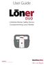 User Guide. Alert. Locate. Respond. A Mobile Worker Safety Device Complementing Loner Mobile. SureSafe Safety Monitoring confirmation light