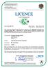 LICENCE. to use the European Mark. Licence No Date of issue: Wien, Rev. No. 03 Wien,