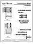 ASC-2E ASC-4E. Electronic Control. Model: Installation. Maintenance. Convection Oven Electric