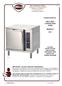 HALF-SIZE CONVECTION OVEN MODELS OC1 OWNERS MANUAL. Includes INSTALLATION USE & CARE EXPLODED VIEW PARTS LIST WIRING DIAGRAM
