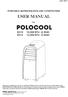 POLOCOOL USER MANUAL. 10,000 BTU (2.9kW) 12,000 BTU (3.5kW) PORTABLE REFRIGERATED AIR CONDITIONER. For JULY 2017