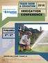 TRADE SHOW & EDUCATION 2018 IRRIGATION CONFERENCE