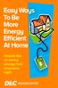 Easy Ways To Be More Energy Efficient At Home. Helpful tips on saving energy from Duquesne Light