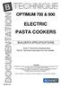 ELECTRIC PASTA COOKERS