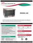 MODEL 620 ELECTRICAL DATA: FEATURES: DIMENSIONS: SHIPPING INFORMATION: AVAILABLE ACCESSORIES: CONVECTION OVEN 1/4 SIZE PAN