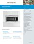 Featuring Bake & Brown Convection Product Dimensions. Bake & Microwave Option