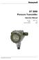 ST Pressure Transmitter. Operator Manual. Doc. No.: 34-ST Issue: 2.1 Last Revision Date: 03/04. Industrial Measurement and Control