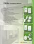 Section D. H-MOSS Occupancy Sensors Index. Wall Switches. Wall and Ceiling Mount. Sensors. Residential and Vacancy. Sensors