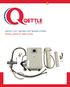 QETTLE 3 IN1 INSTANT HOT WATER SYSTEM INSTALLATION & USER GUIDE