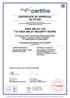 CERTIFICATE OF APPROVAL No CF 520 ASSA ABLOY LTD T/A ASSA ABLOY SECURITY DOORS