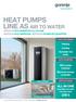 HEAT PUMPS LINE AS AIR TO WATER