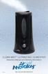 CLEAN MIST ULTRASONIC HUMIDIFIER. Instruction Manual and Warranty Information READ AND SAVE THESE INSTRUCTIONS IM0036A
