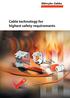 Cable technology for highest safety requirements