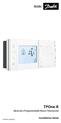 TPOne-B. Electronic Programmable Room Thermostat. Installation Guide. Danfoss Heating