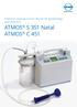 Powerful universal suction devices for gynaecology and obstetrics. ATMOS S 351 Natal ATMOS C 451