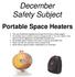 December Safety Subject