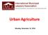 Urban Agriculture. Monday, November 14, 2016
