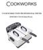 COOKWORKS TWIN PROFESSIONAL FRYER INSTRUCTION MANUAL