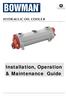 HYDRAULIC OIL COOLER Installation, Operation & Maintenance Guide