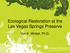 Ecological Restoration at the Las Vegas Springs Preserve. Von K. Winkel, Ph.D.