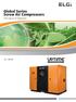 Global Series Screw Air Compressors Life source of industries HP