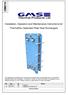Installation, Operation and Maintenance Instructions for ThermaFlex Gasketed Plate Heat Exchangers