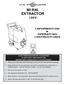 MIRAI EXTRACTOR 100V DO NOT OPERATE MACHINE UNTIL YOU HAVE READ ALL SECTIONS OF THESE INSTRUCTIONS IMPROPER USE OF THE MACHINE WILL VOID THE WARRANTY
