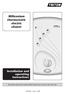 Millennium thermostatic electric shower Installation and operating instructions
