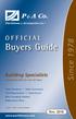 Buyers Guide. Since P & A Co. OFFICIAL. Building Specialists. Partitions & Accessories Co.
