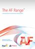 The AF Range. a new generation of innovative pest control products. Designed by experts for use by professionals