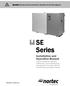 SE Series. Installation and Operation Manual