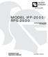 MODEL IFP-2000/ RPS-2000