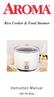 Rice Cooker & Food Steamer. Instruction Manual. ARC-700 Series