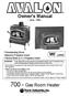 700 - Gas Room Heater. Owner's Manual. Listed. - June, Freestanding Stove Masonry Fireplace Insert Factory-Built (Z.C.
