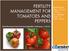 FERTILITY MANAGEMENT FOR TOMATOES AND PEPPERS