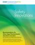 Safety Innovations FOUNDATIONHTSI. Recommendations for Alarm Signal Standardization And More Innovation. The Christiana Care Health System Experience