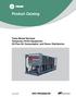 Product Catalog. Trane Rental Services Temporary HVAC Equipment, Oil-Free Air Compression, and Power Distribution SRV-PRC006B-EN.